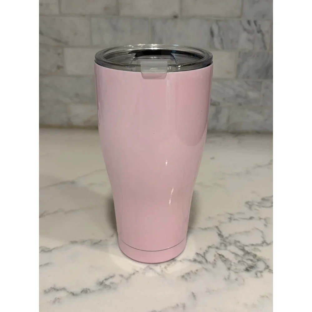 Peanuts Snoopy Woodstock Pink Stainless Steel Insulated Travel Tumbler Lid 2024